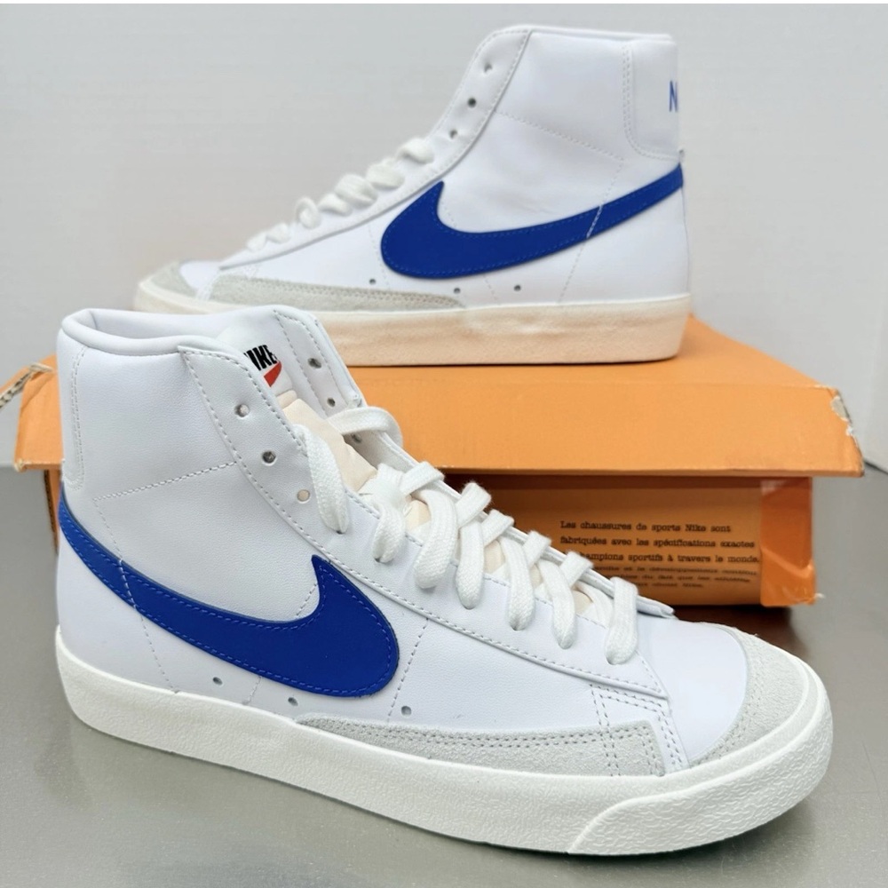 Nike Blazer Mid 77 White/Diffused Blue-Sail Men’s Size 10 - Picture 2 of 7